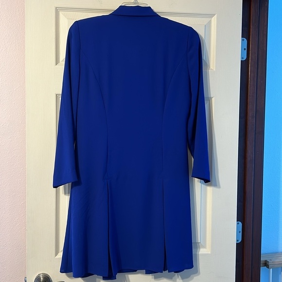 Warren Petites New York Royal Blue Suit Jacket Dress 10P - Picture 5 of 6